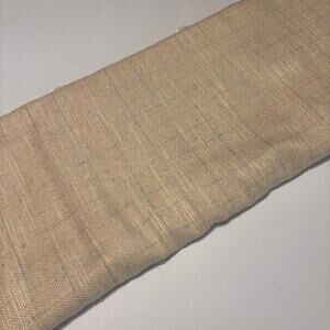 Silk Blend Cream Pastel Windowpane Suiting Fabric 60" Wide 4.75 Yds